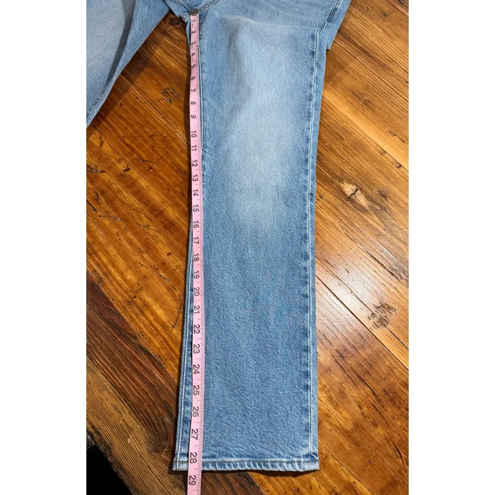 J.Crew High-rise straight jean '96 semi-stretch Women 25 Light Indigo Blue CC613